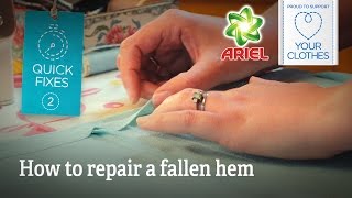 Quick fixes: How to repair a fallen hem