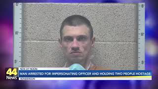 Henderson Man Arrested for Impersonating Officer, Holding Two at Knifepoint