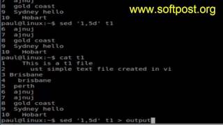 How to delete specific lines in a file in BASH shell terminal