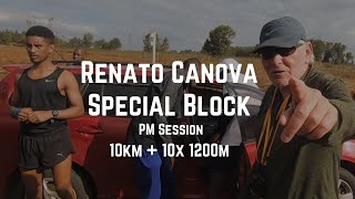 Finishing A Tough Day Out - Renato Canova;  Julien Wanders, Erik Kiptanui, Amanal Petros