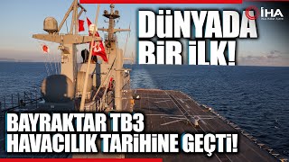 Bayraktar TB3, TCG ANADOLU Gemisi'nde İlk Kalkış ve İnişiyle Tarihe Geçti!