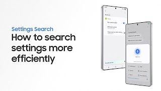 How to use Settings Search | Samsung Galaxy S25 Series