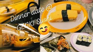 Sushi on Tiny Train😍 Genki sushi Restaurant Hong Kong / JAPANESE SUSHI FEAST RESTAURANT