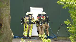 Schuurbrand aan de Kromme Steeg in Genemuiden