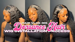 HAIR VLOG: 30 INCH WATER WAVE 13x4 WIG LACE FRONT | Dorsanee Hair