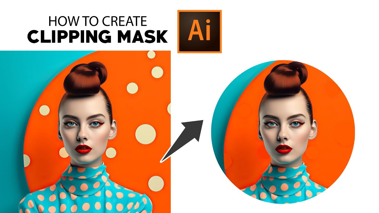 How To Create Clipping Mask In Adobe Illustrator Adobe Illustrator