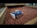 3d printed wheel dozer rexem m880 in sandpit timelapse