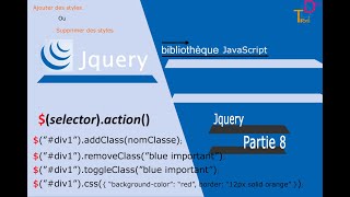 8- jQuery addClass, removeClass, toggleClass, css