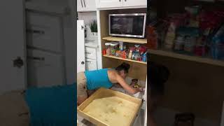 Adding drawers to my kitchen pantry Cheap and easy Amazon drawers DIY kitchen cabinet pantry drawers