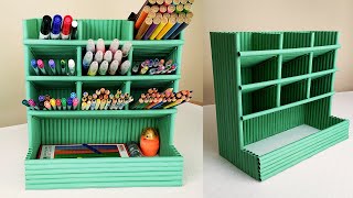 DIY Desktop Pen Organizer with Waste Paper | Paper Craft
