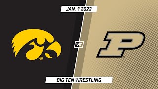 Select Matches: Purdue vs. Iowa | Big Ten Wrestling | Jan. 9, 2022