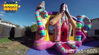 Austin Bounce House Rentals - Candy Shack Candy Land 4-in-1 Combo Quick Tour