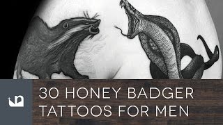 30 Honey Badger Tattoos For Men