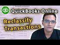 Reclassify Transactions in QuickBooks Online 2020