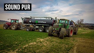 SOUND pur bei der Gülleausbringung || Fendt Vario 924 TMS || Case Magnum 7220 || Schöma || BSA || 4K