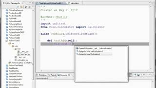 Python Unit Tests with Eclipse and PyDev