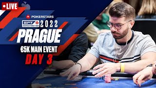 EPT PRAGUE 2022: €5K MAIN EVENT – DAY 3 | LIVE ♠️ PokerStars