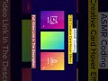 ASMR Programming - Creative CSS Gradient Glowing Card Hover Effect - No Talking