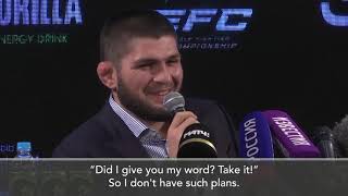 'I Am Not Coming Back' - Khabib Nurmagomedov Confirms He Retired For Good