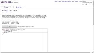 String-2 (endOther) Java Tutorial || Codingbat.com