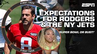 'SUPER BOWL OR BUST for the Jets!' 😤 - Kimberley A. Martin on Aaron Rodgers' cei