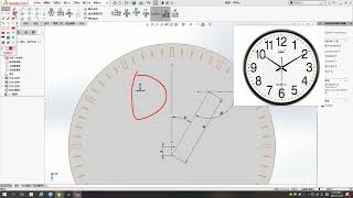 Solidworks绘制钟表，数字递增建模技巧