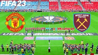 FIFA 23 | Manchester United vs West Ham United - Europa League UEFA - PS5 Full Match & Gameplay