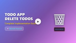 React Todo App: Implement Delete Functionality (Beginner Friendly)