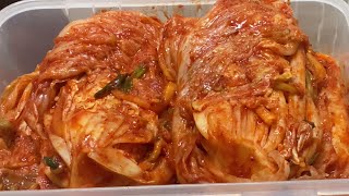 절임배추로 배추김치만들기(초간단)/ 배추김치 만들기 /Kimchi