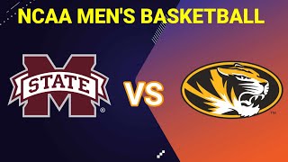 Mississippi State Bulldogs vs Missouri Tigers | 2025 NCAA Men's Basketball Live Score