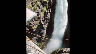 Scariest Bungee Jumping in Gorsabrua Norway #shorts