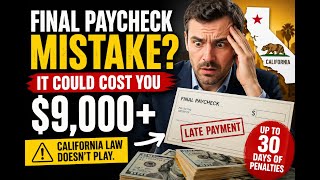 California Final Paycheck Laws: How One Payroll Mistake Can Cost You $9,000+