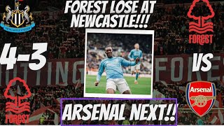 Nottingham Forest Defeat At Newcastle | Arsenal NEXT | Join In Discussion