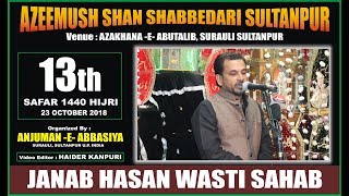 Hasan Wasti | Azeemush Shan Shabbedari Surauli Sultanpur | 13 Safar 1440 H.