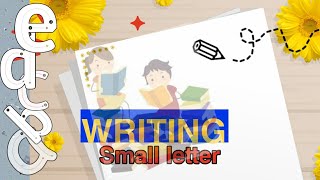 Write small letter abcde for kids