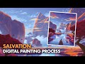 Salvation - Digital Painting Process