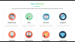 #2 Responsive Service Section Using CSS and Bootstrap