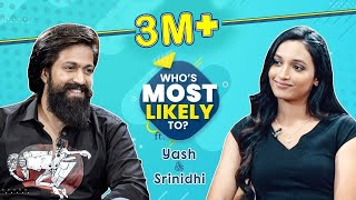 KGF 2 stars Yash & Srinidhi Shetty play HILARIOUS Who's Most Likely To; reveal all their secrets