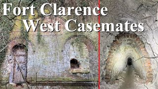 Fort Clarence West Casemates in Rochester. Part of the Chatham Dockyard Defences - Urbex UK