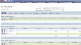 Editing Exempt Time in Kronos