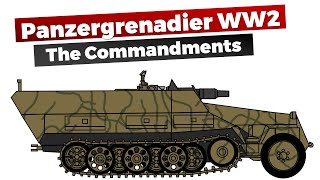 German Armored Infantry WW2 Commandments