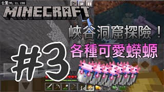 【Minecraft】鮮奶茶生存日記#3｜峽谷洞窟！可愛蠑螈！