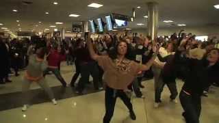 Southwest Airlines and AirTran flash mob in Atlanta airport