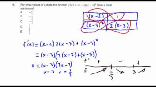 Differentiation Techniques AP Calculus a Variety of MC Problems