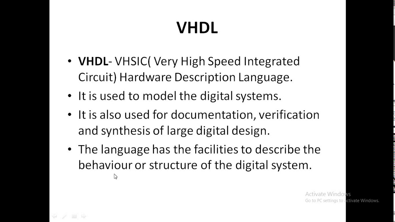 Introduction Of VHDL- Lesson 1 - YouTube