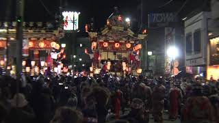 上町屋台の曳行を中町屋台が祝福！　秩父夜祭2018 宵宮　00168