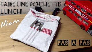 Coudre une pochette lunch 🍽🎒Tuto pas à pas de votre lunch bag ou sac à picnic pour manger partout