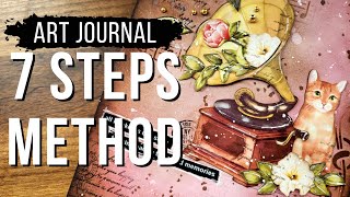 ART JOURNAL - using my 7 STEP METHOD for beginners