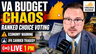 VA Budget Chaos, DC Ranked Choice Voting & JFK Carrier Tragedy | Live 1PM