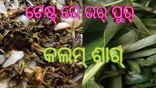 ଚଟ୍ ପଟିଆ କଳମ୍ ଶାଗ୍ ଦହି ଚୁଟ୍ ଚୁଟା // Water spinach recipe